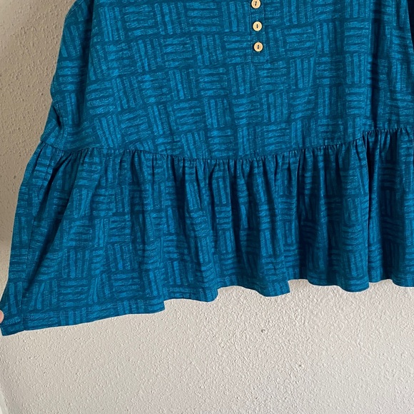 Torrid Teal Patterned Tank Top - Picture 4 of 6